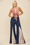 WISTERIA LANE - LACE DETAIL WIDE LEG JEANS 2481PIC