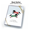 Horse Hollow Press - Horse Boxed Christmas Cards / Frolicking Snow / 8 Holiday