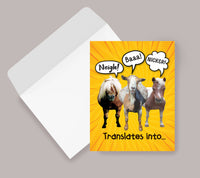 Horse Hollow Press - Horse Birthday Card | Nicker, Neigh