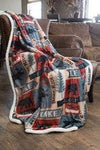 Linen Mart - Lake Plush Throw