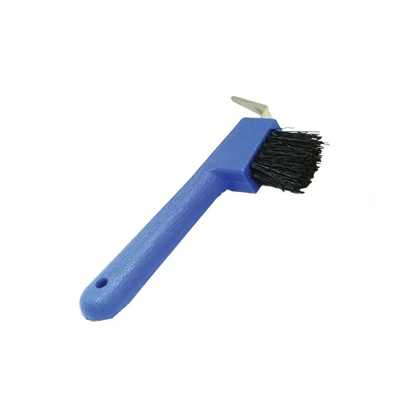 Hoof Pick with Brush and Metal Pick 7"