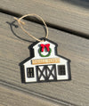 Dark Horse Dream Designs LLC - Rustic Small Town Barn/Farm Wooden Christmas Ornament