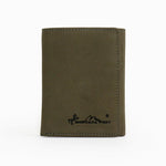 MW Genuine Leather Men's Tri-Fold Wallet