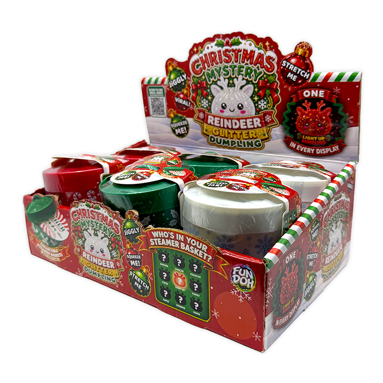 Novelty Brands - Fun Doh Christmas Mystery Reindeer Dumpling Squishy Toy