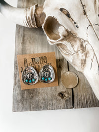 Boho Ranch Western Cowboy Hat Earrings