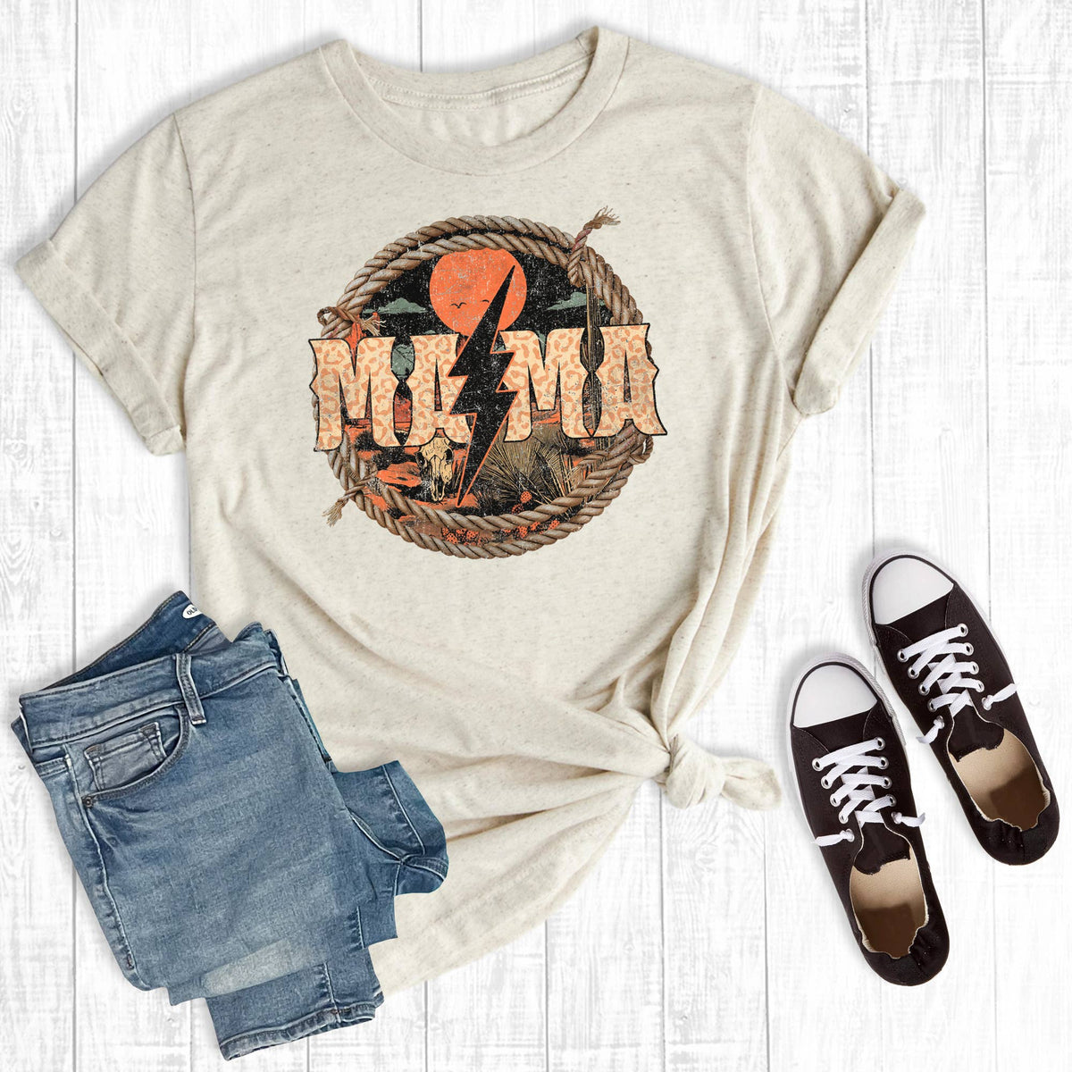 Rebel Rose - Western Desert Mama Graphic Tee