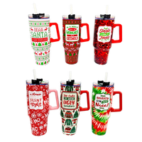 Novelty Brands - Holiday Insulated 40 oz Cup with Handle Christmas Assortment