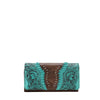 Montana West - TR147-W002 Trinity Ranch Vintage Floral Tooled Wallet