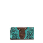 Montana West - TR147-W002 Trinity Ranch Vintage Floral Tooled Wallet