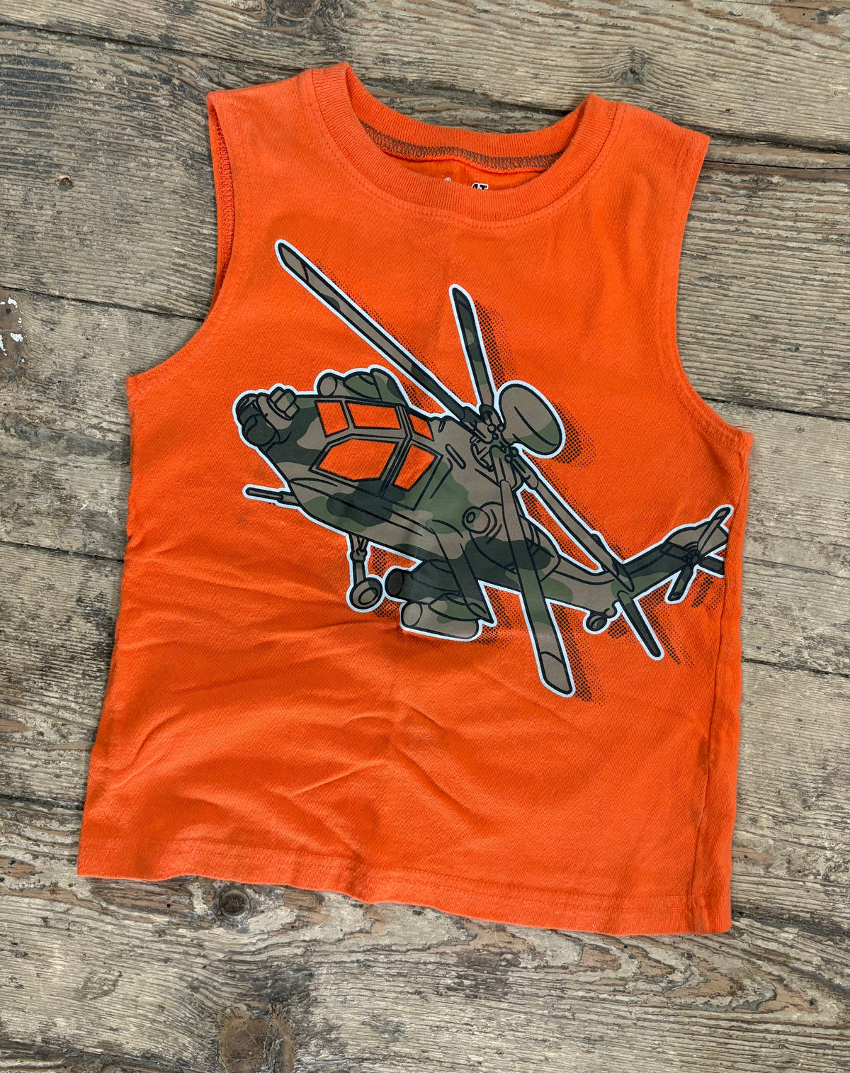 Camo Helicopter Muscle Tee - 4T