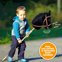 Thin Air Brands - Stick Pony - Midnight Black Hobby Horse