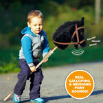 Thin Air Brands - Stick Pony - Midnight Black Hobby Horse