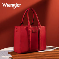 Montana West Wrangler Carry-All Tote/Crossbody - Red