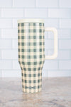 American Farm Company - Evergreen Gingham 40oz Water Tank Tumbler
