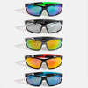 Collections by Fame Accessories - Sporty Curved Polarized Lens Sunglasses