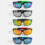 Collections by Fame Accessories - Sporty Curved Polarized Lens Sunglasses
