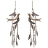 Tourtiwi - Willow Leaf Swallow Tassel Long Earrings