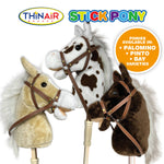 Thin Air Brands - Stick Pony - Brown Palomino with sounds Hobby Horse