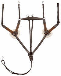 JPC Equestrian - Henri de Rivel Pro 5 Point Elastic Breastplate Martingale