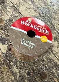 Fashion Ribbon - Gold Santa Workbench