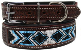 Beaded Adjustable Western Collar for dogs