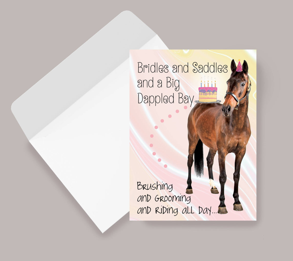 Horse Hollow Press  - Horse Birthday Card | Bridle & Saddle