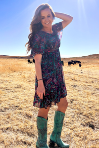 Sterling Kreek - Painted Night Paisley Dress