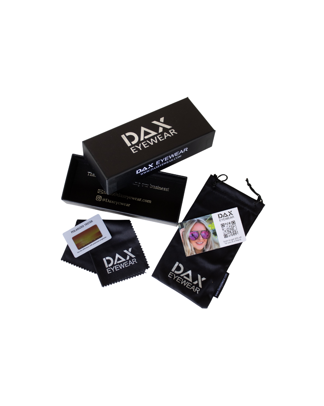 DAX Eyewear - Dash - Men's Polarized Square Sunglasses