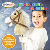 Thin Air Brands - Stick Pony - Brown Palomino with sounds Hobby Horse