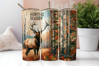 Dogwood Graphics & Design - Elk - Hunting Season Trees 20oz Skinny Tumbler