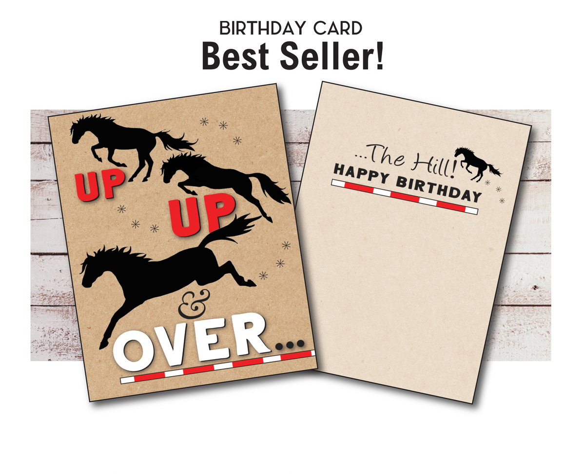 Horse Hollow Press - Horse Birthday Card | Up & Over