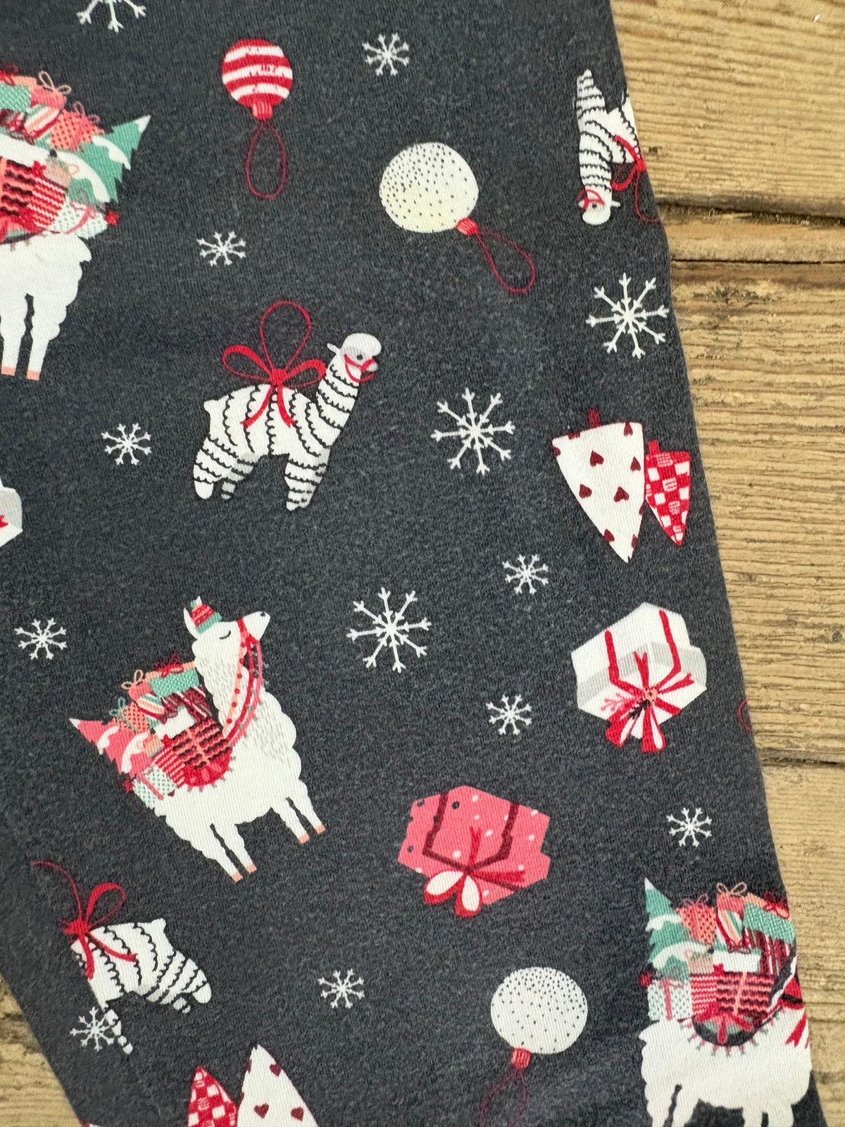 Christmas Llama Leggings - S