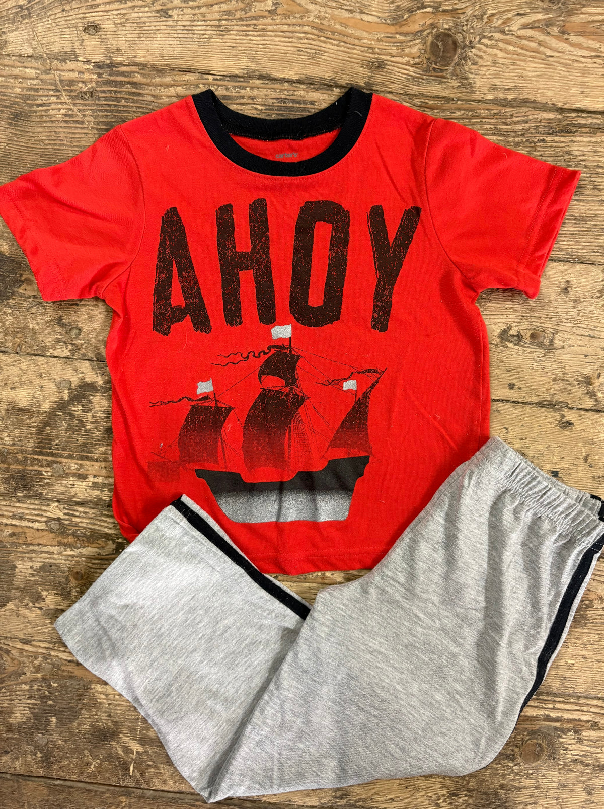 Ahoy Pirate PJ Set - 5T