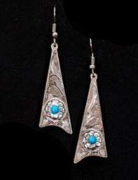 Earring Silver with Turquoise