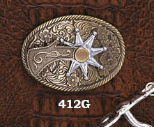 Buckle Oval Spur Gold/Silver