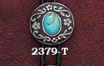 Bolo Black with Turquoise Stone