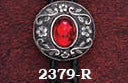 Bolo Black with Red Stone
