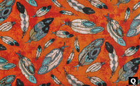 100% Silk Scarf Patterened