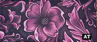 100% Silk Scarf Patterened