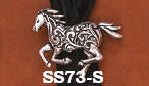 Scarf Slide Horse Silver