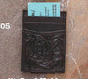L Money Clip/Card Holder Leather