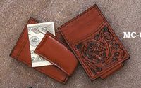 L Money Clip/Card Holder Leather