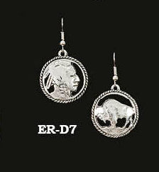 Earring Buffalo Nickel