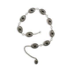 Ariat Ladies Belt Oval Concho Chain Black