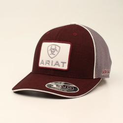 Ariat Mens FF110 SB Large Logo Patch Burgundy
