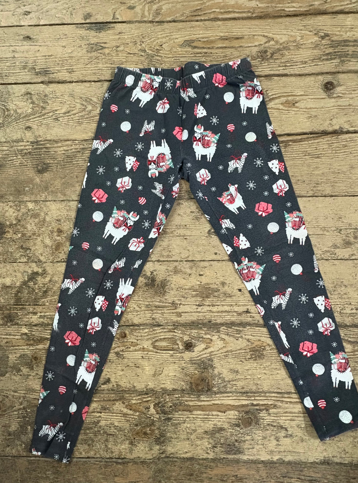 Christmas Llama Leggings - S