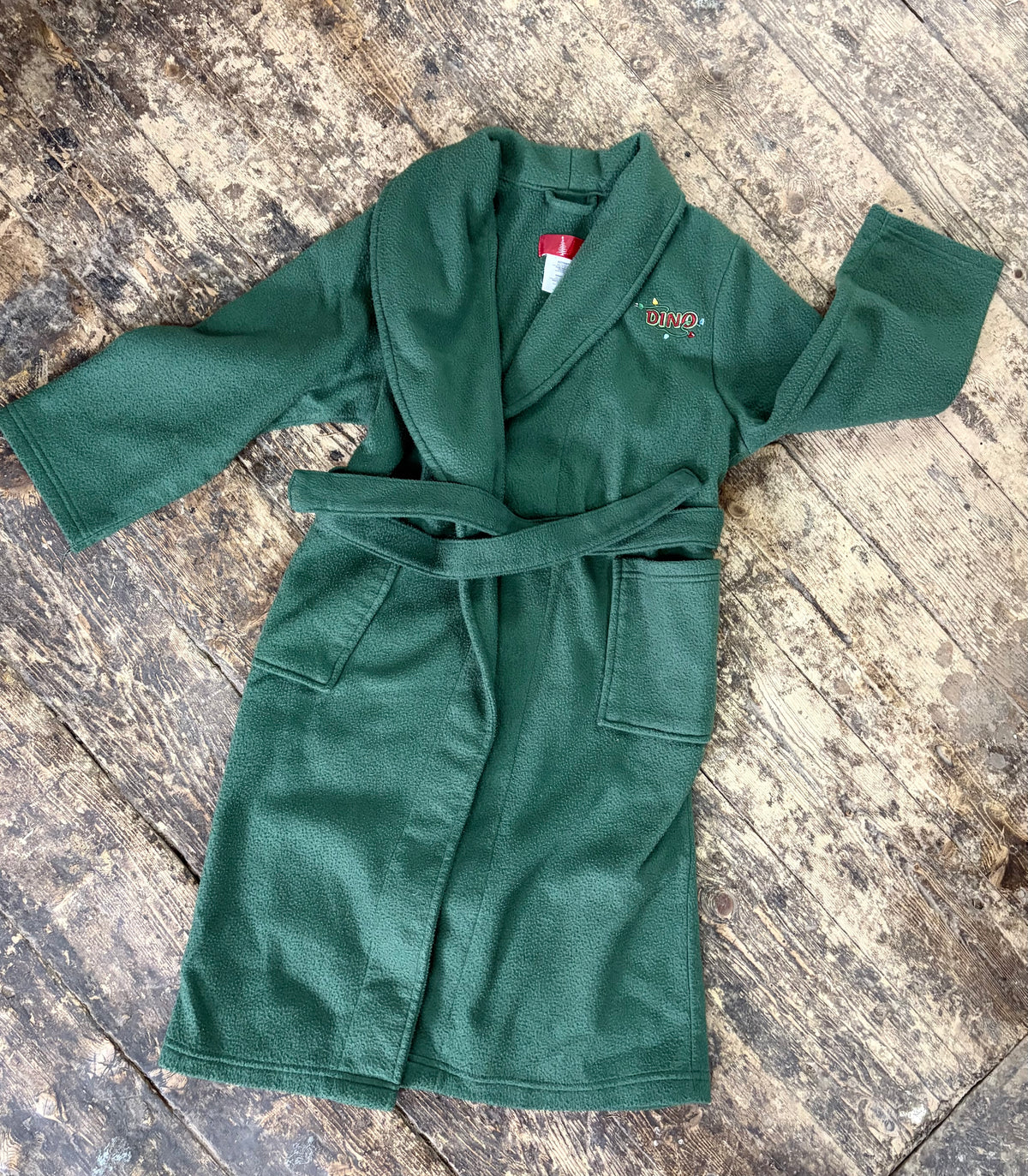 Dino Christmas Bath Robe - kids