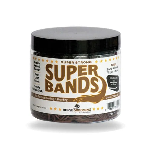 Super Rubber Bands for Braiding and Banding Super Natural Bands by Healthy HairCare