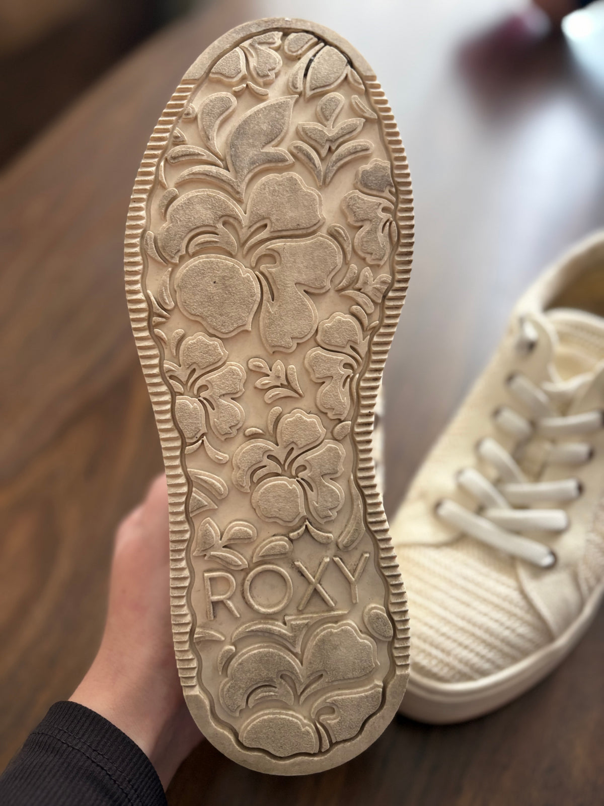 Women's Roxy Sheilahh Oxford Shoes-9-Cream