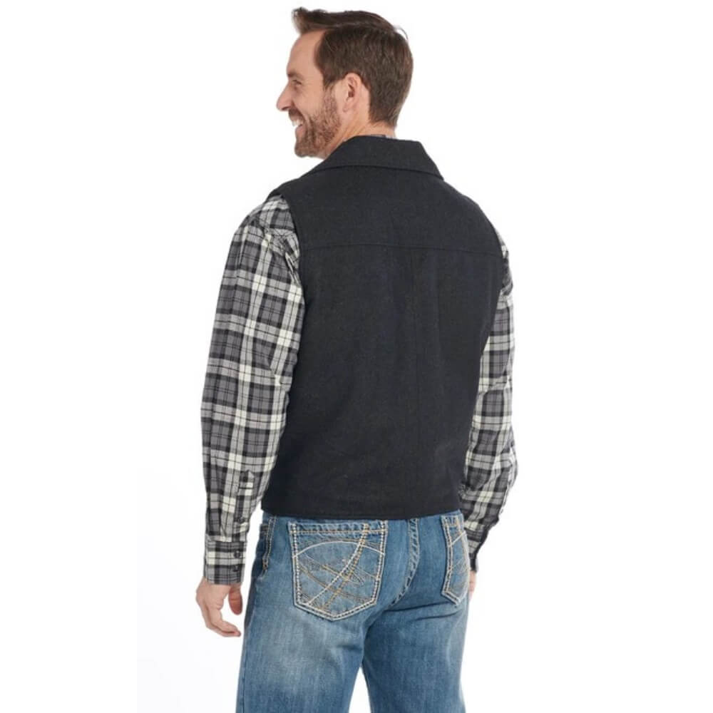 Cripple Creek Wool Melton Snap Front Vest